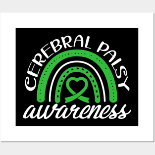 Cerebral Palsy Awareness Cerebral Palsy Rainbow Posters and Art